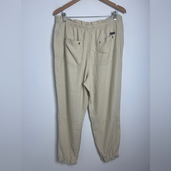 Social Standard by Sanctuary Linen Blend Elastic Waist Joggers Pants XXL - Picture 3 of 10